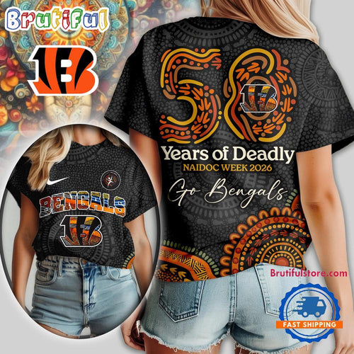 Cincinnati Bengals NFL Naidoc Week 2026 Unisex T Shirt