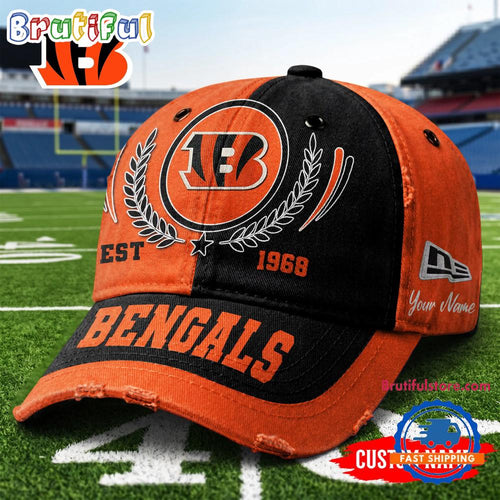 Cincinnati Bengals NFL Split Color New Era Classic Cap