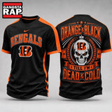 Cincinnati Bengals NFL Till I’m Dead Forever Skull Fan Pride 3D Shirt, Football New Design Shirt Hoodie T-Shirt
