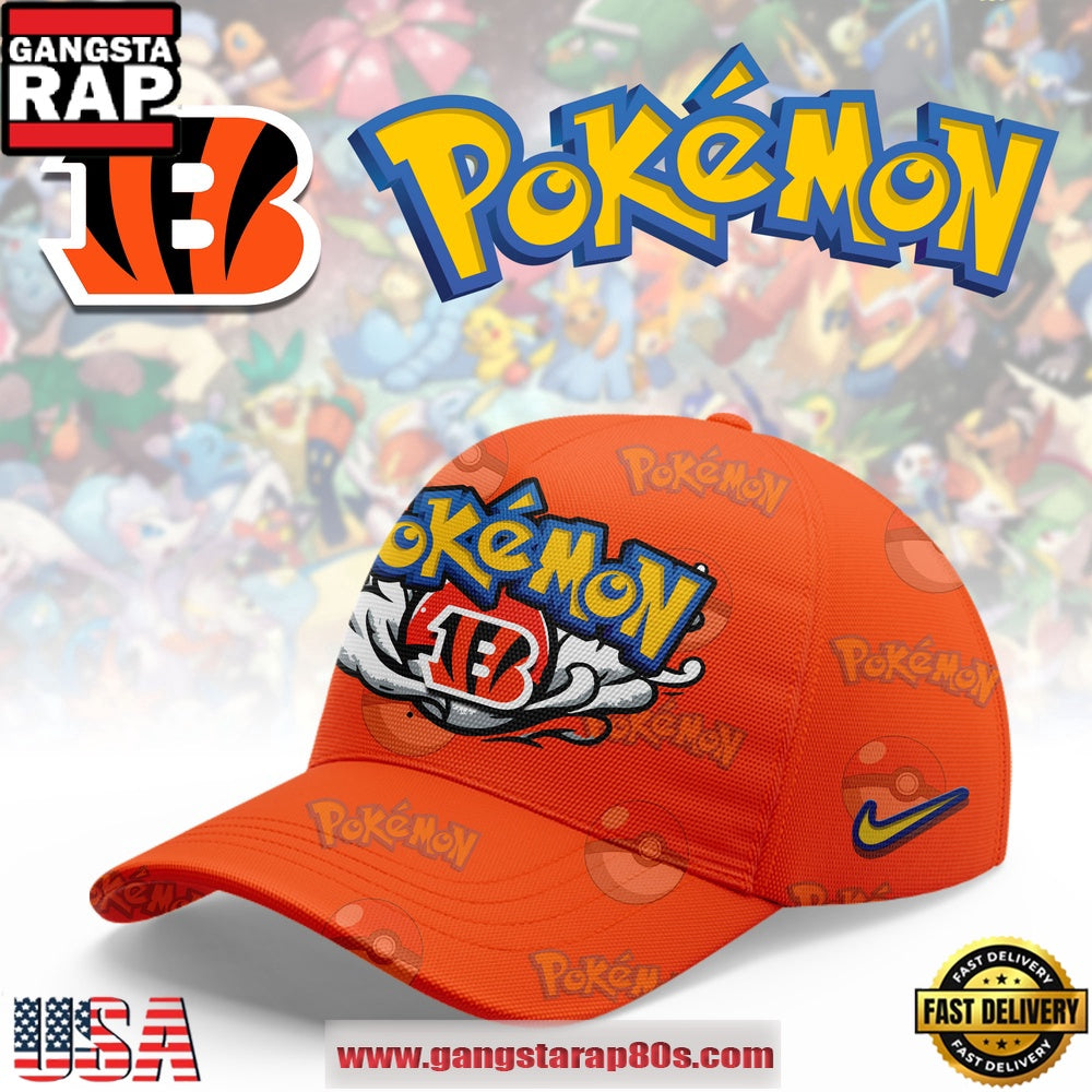 Cincinnati Bengals NFL x Pokemon Unique Sports Design Cap Hats