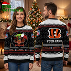 Cincinnati Bengals Personalized Holiday Sweater With Custom Name