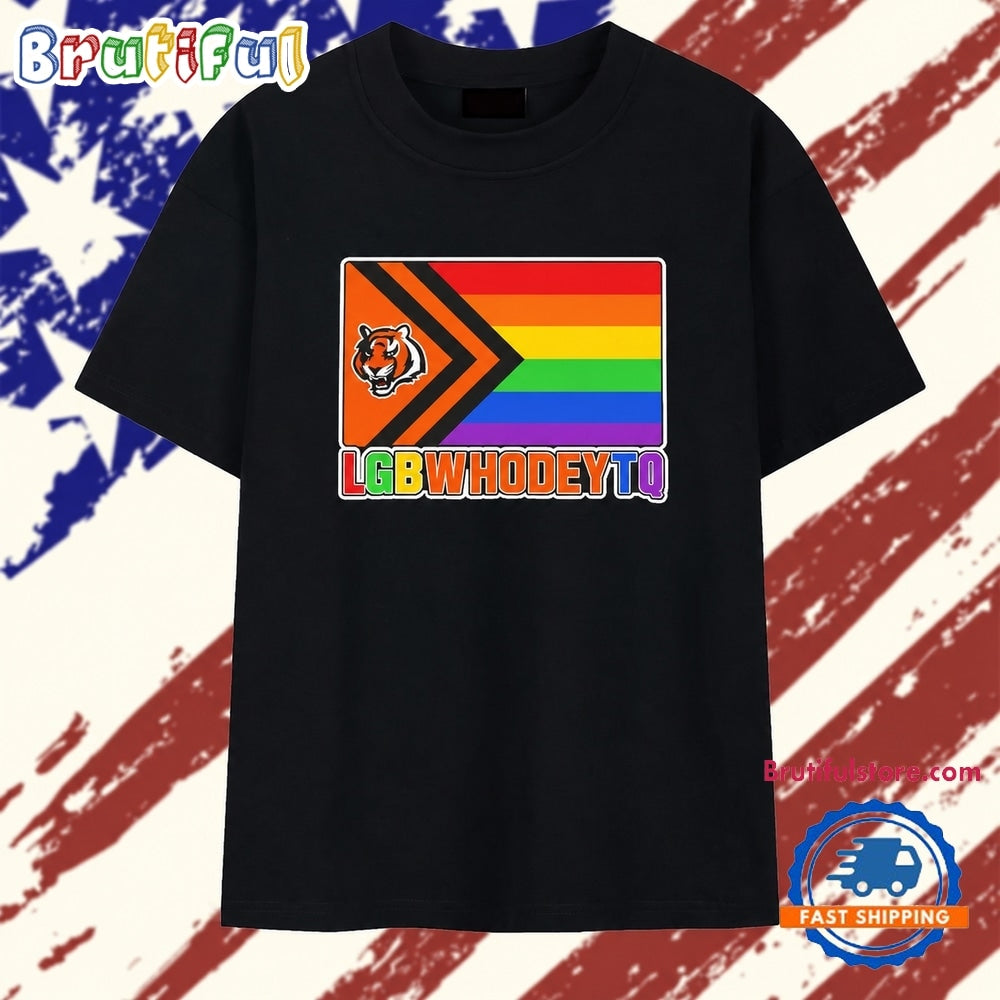 Cincinnati Bengals pride flag LGBWhodeyTQ T Shirt