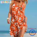 Cincinnati Bengals Rose Pattern Women’s Summer Beach Sling Dress