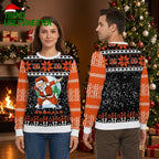 Cincinnati Bengals Santa Claus Ho Ho Ho Ugly Christmas Sweater, Game Day Gift For Fans