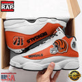 NFL Cincinnati Bengals Team New Design Air Jordan 13 Running Sneakers Shoes