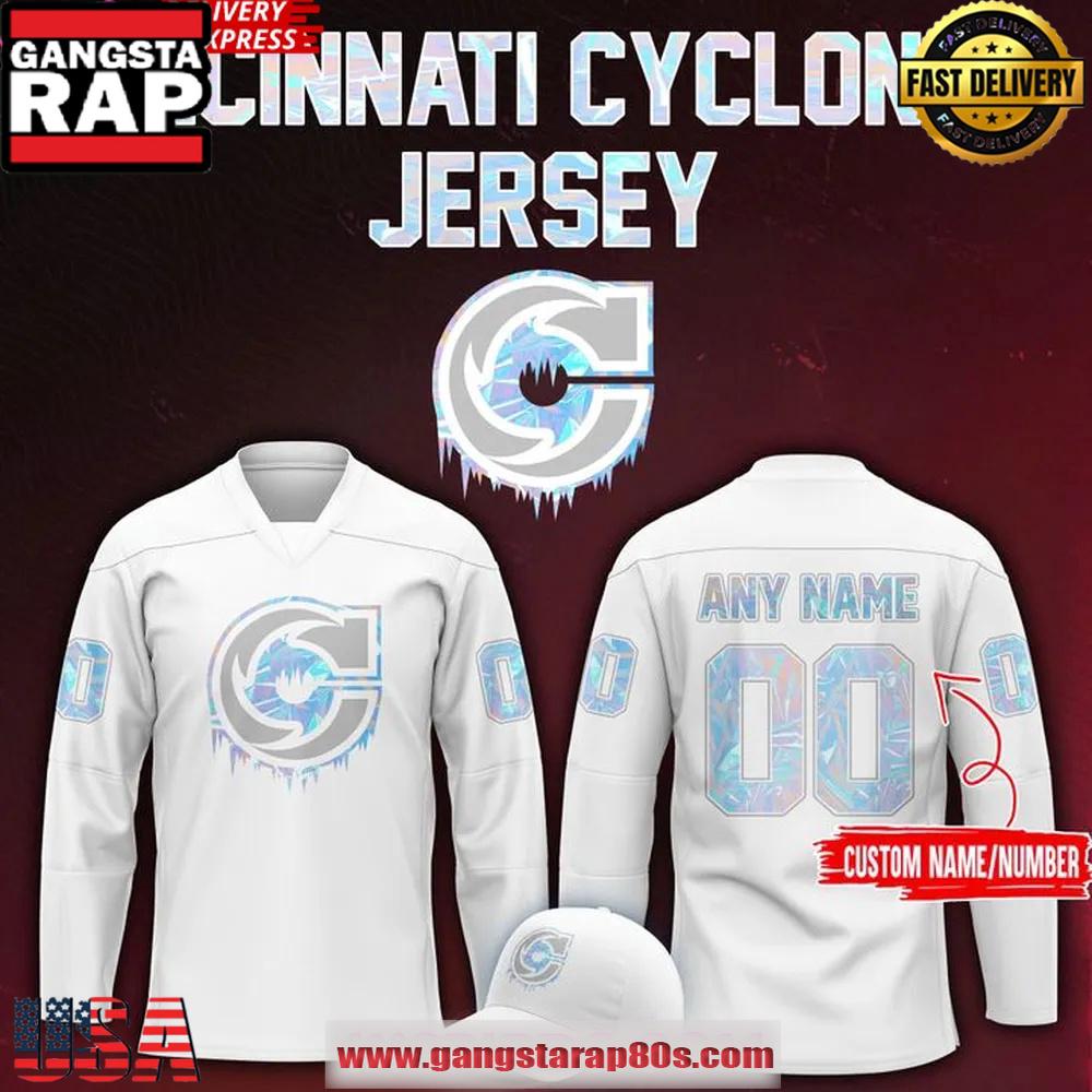Cincinnati Cyclones Ice-Blue Special Edition Hockey Jersey