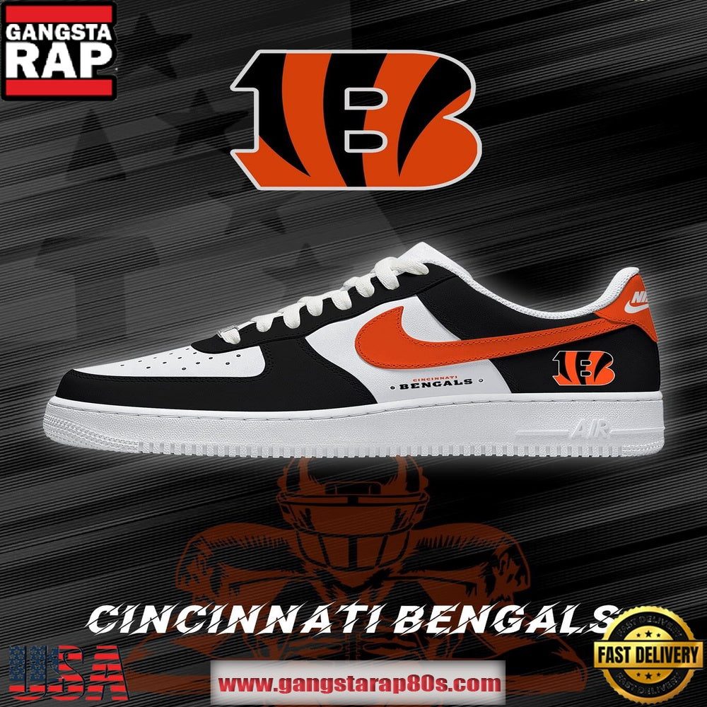 Cincinnati Football New Version Custom Air Force 1 Shoes Running Sneakers