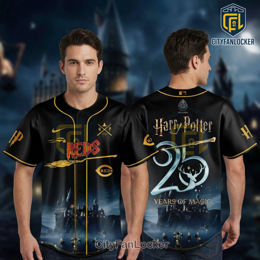 Cincinnati Reds Harry Potter 25 Years of Magic Baseball Jersey