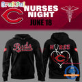 Cincinnati Reds NURSES NIGHT 2025 Black Hoodie Shirt
