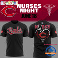 Cincinnati Reds NURSES NIGHT 2025 Black T Shirt