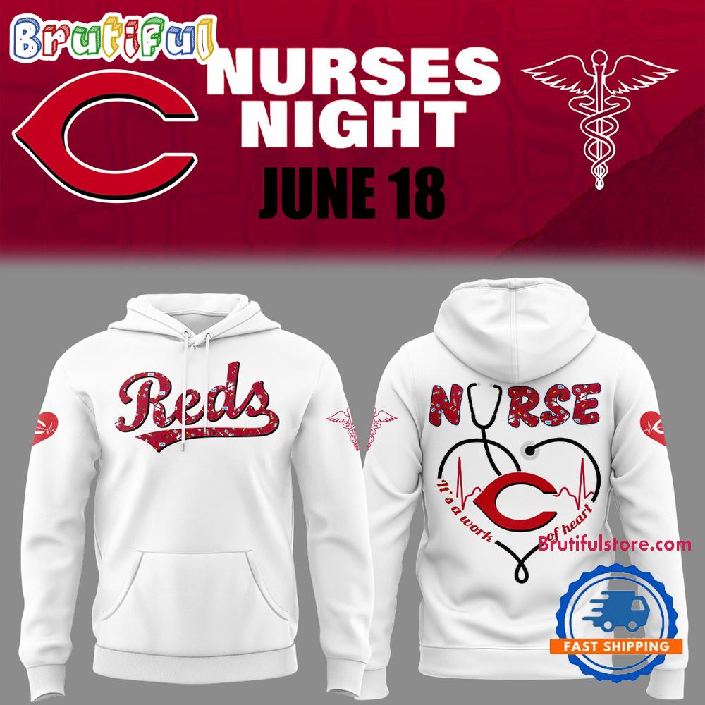 Cincinnati Reds NURSES NIGHT Hoodie T-Shirt