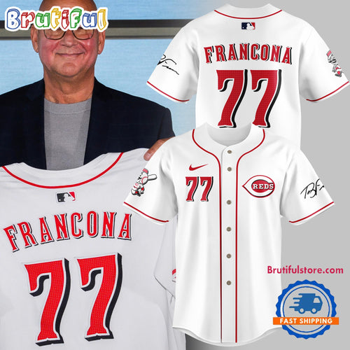 Cincinnati Reds Special Edition Terry Francona Signature Jersey Shirt