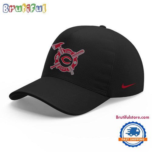Cincinnati Reds x Firefighter Appreciation Night 2025 Black Cap