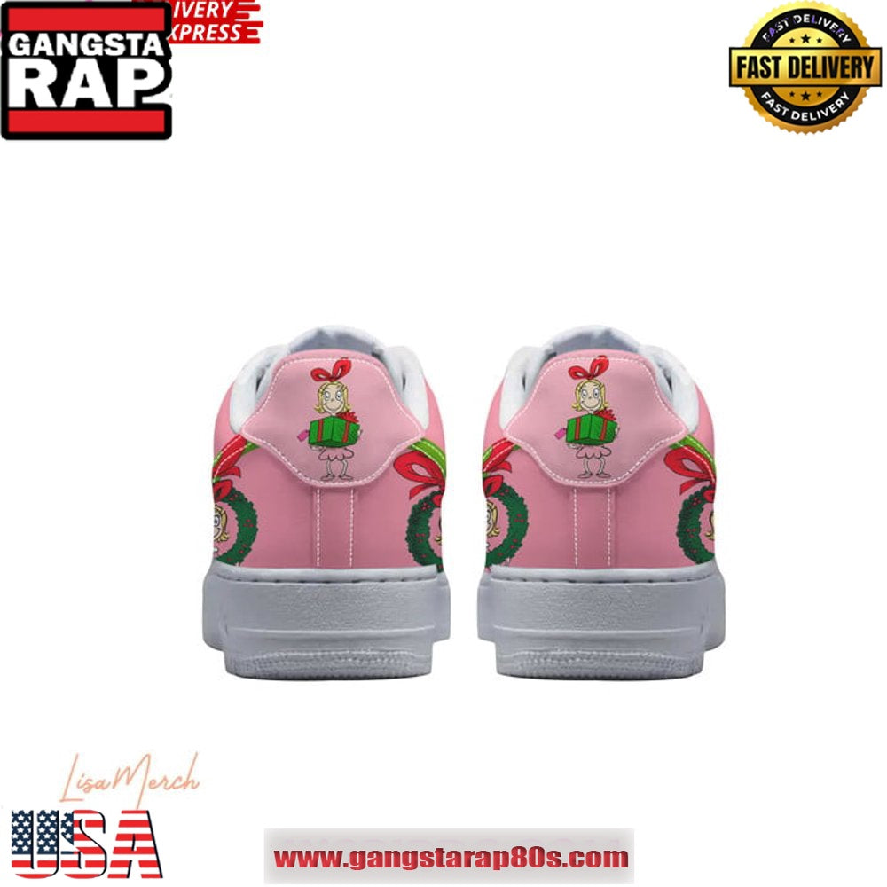 Cindy Lou Who Merry Christmas Limited Edition Air Force 1 Running Sneakers