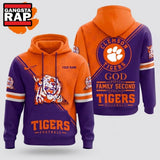 Clemson Tigers 2026 NCAA Personalized Faith Family Football Hoodie