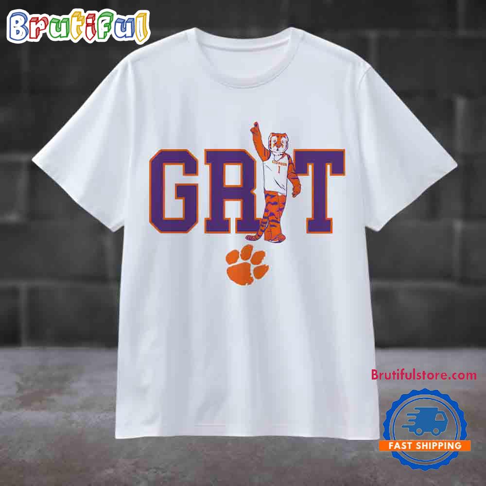 Clemson Tigers Basketball Mascot Grit T-Shirt