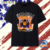 Clemson Tigers Deck the Halls with orange and purple Christmas T Shirt