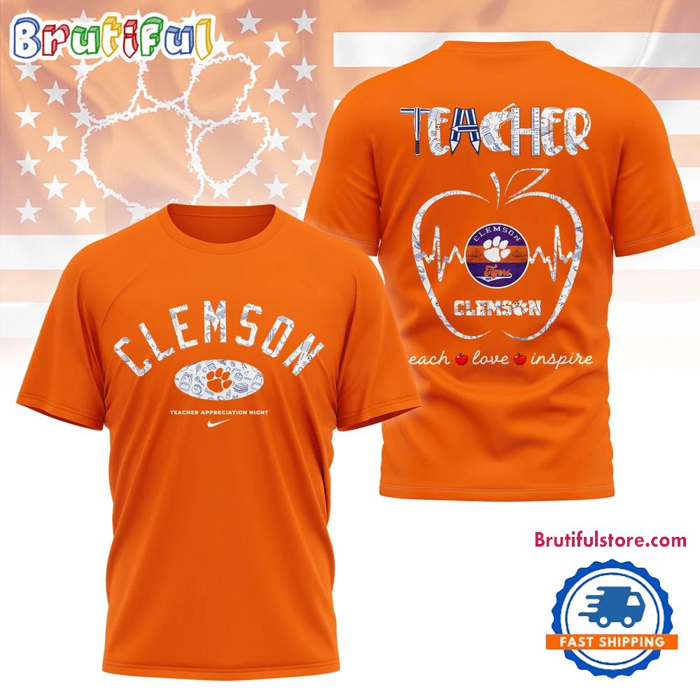 Clemson Tigers Teacher Appreciation Night 3D Shirt