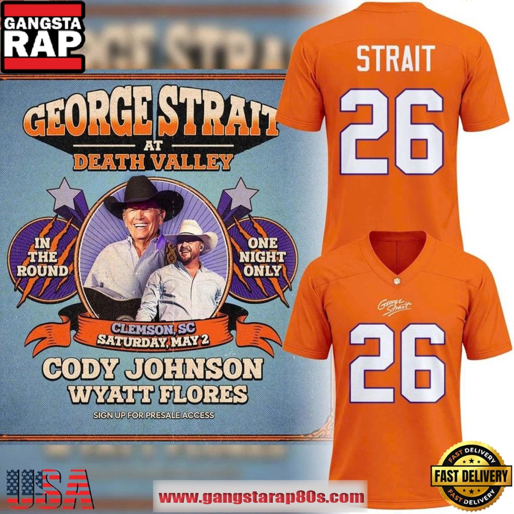 Clemson Tigers x George Strait & Cody Johnson 2026 Custom Football Jersey