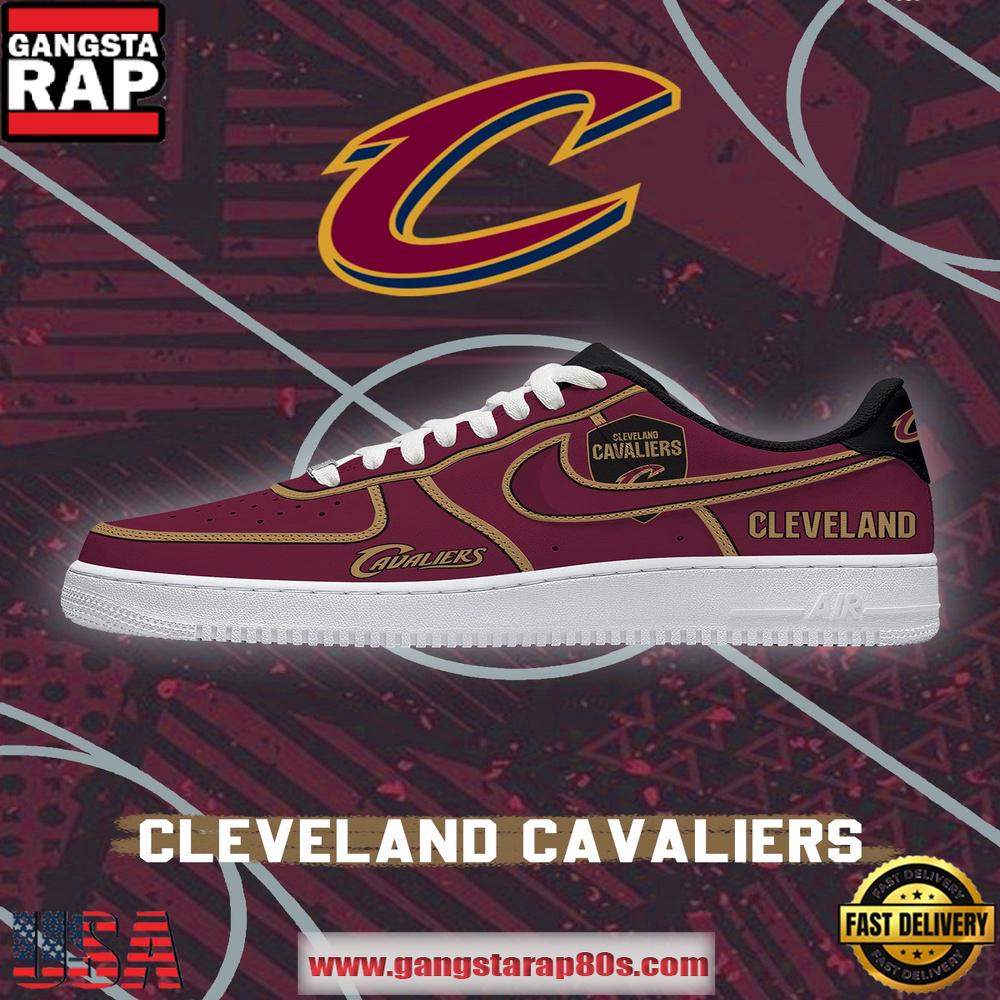 Cleveland Basketball NBA New Version Nike Air Force 1 Shoes Running Sneakers