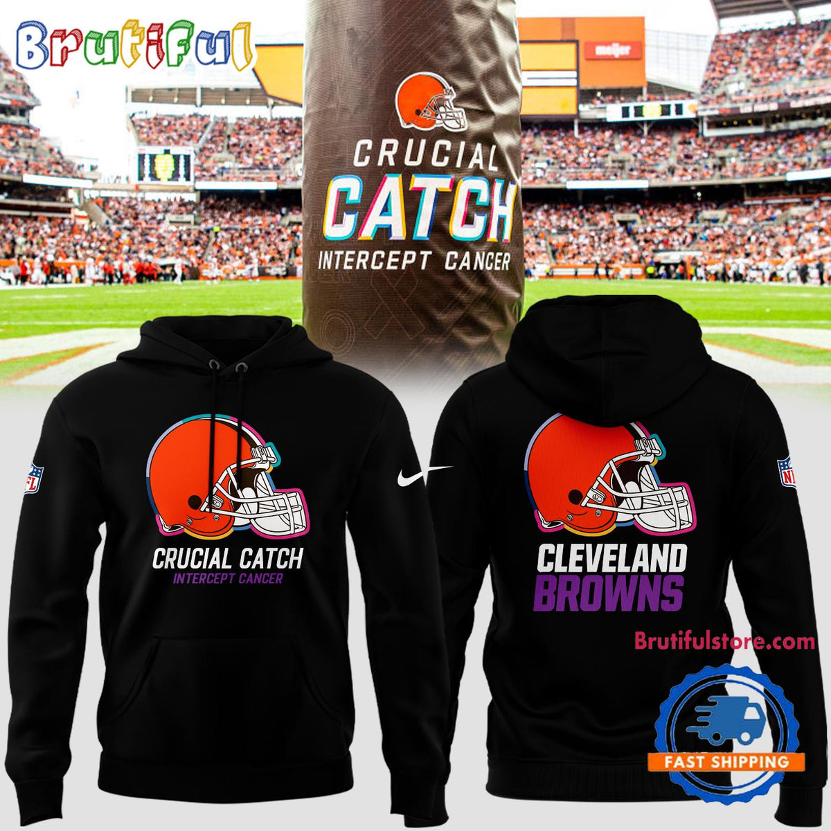 Cleveland Browns 2024 NFL Crucial Catch Hoodie