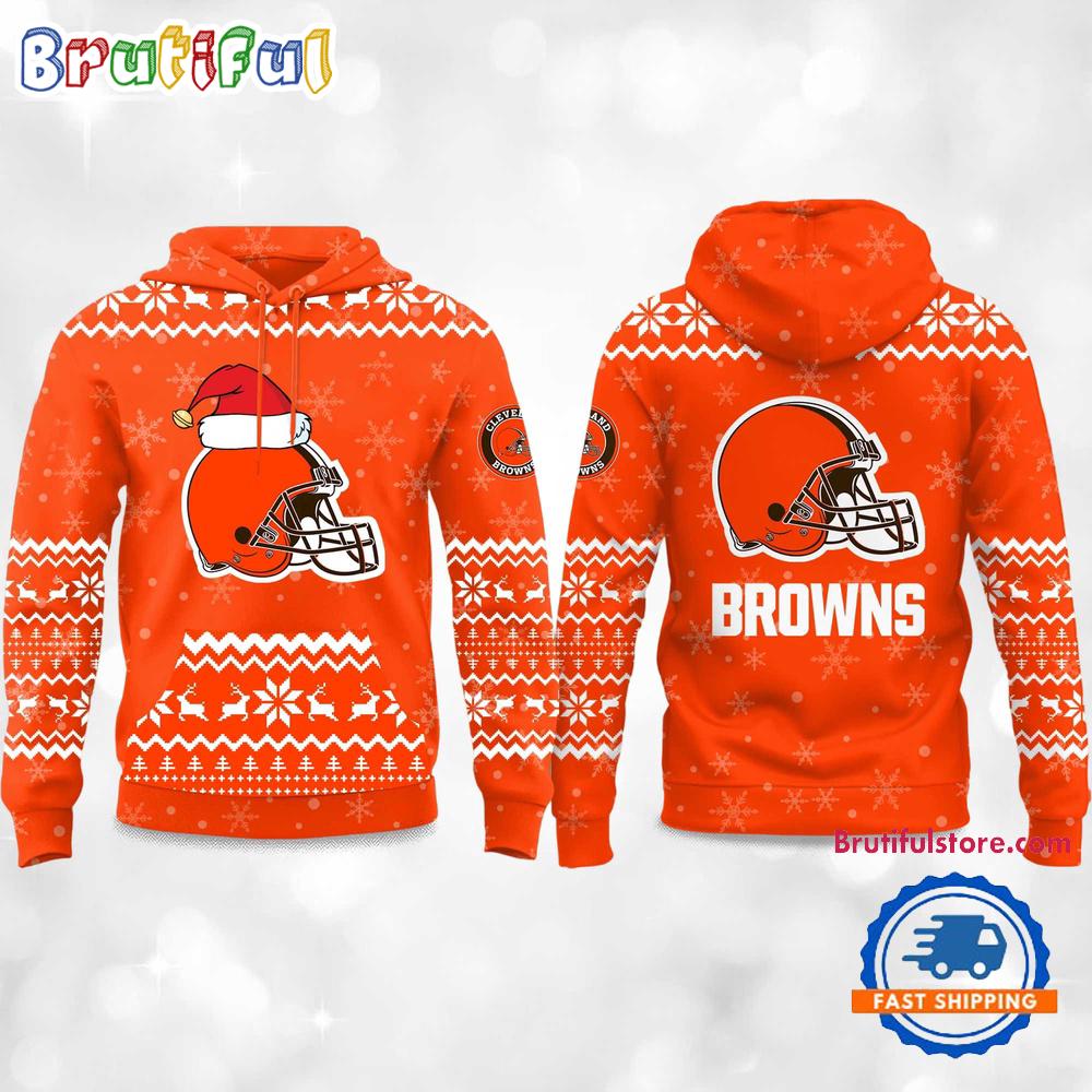 Cleveland Browns 2025 Reindeer Football Christmas New Hoodie Shirt