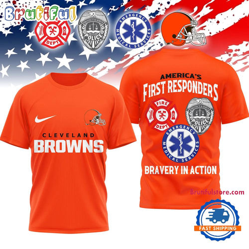 Cleveland Browns 2026 NFL First Responders Limited 3D Shirt
