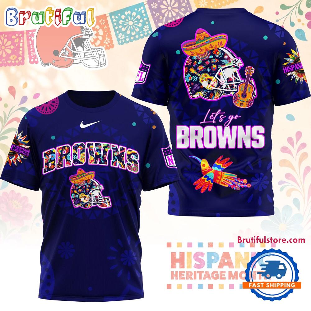 Cleveland Browns 2026 NFL Hispanic Heritage Fiesta 3D Shirt