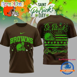Cleveland Browns 2026 NFL St. Patricks Day Special New 3D Shirt