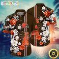 Cleveland Browns Hawaii Shirt Flower Aloha Shirt For Football Fans
