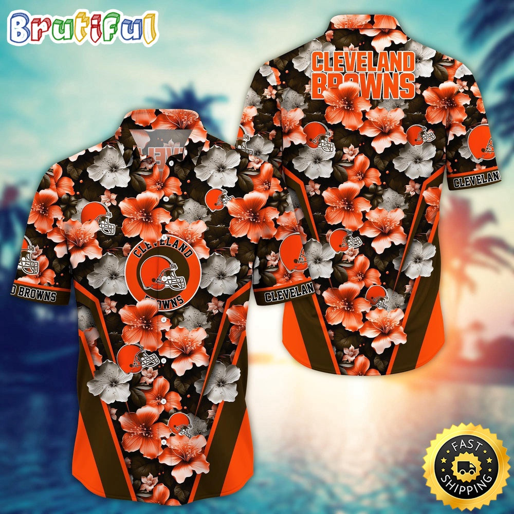 Cleveland Browns Hawaii Shirt Flower Tropical Getaway Shirts