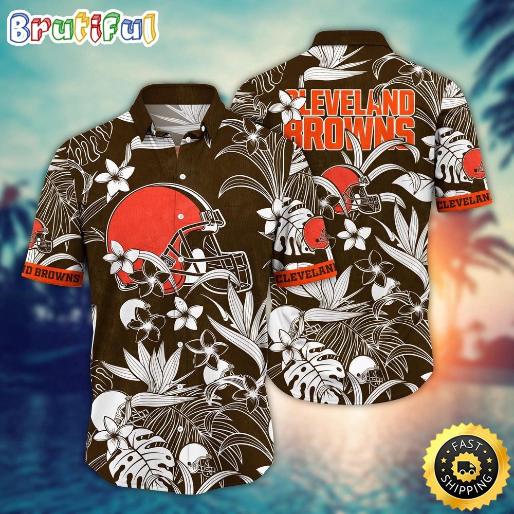 Cleveland Browns Hawaii Shirt Flower Vacation Mood Shirts
