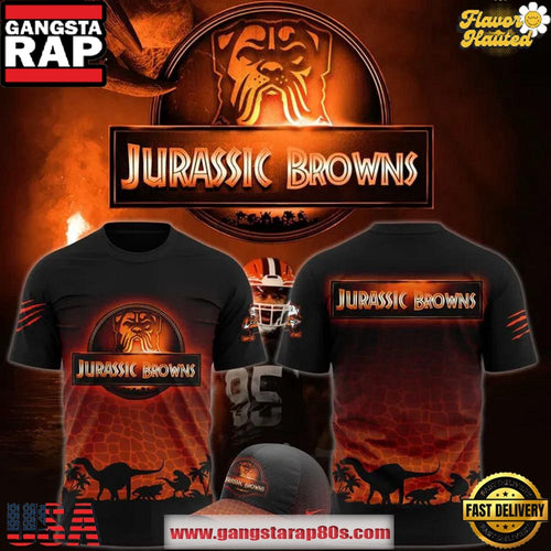 Cleveland Browns Jurassic Park 2025 Special 3D T Shirt