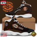 NFL Cleveland Browns New Design Air Jordan 13 Running Sneakers Shoes