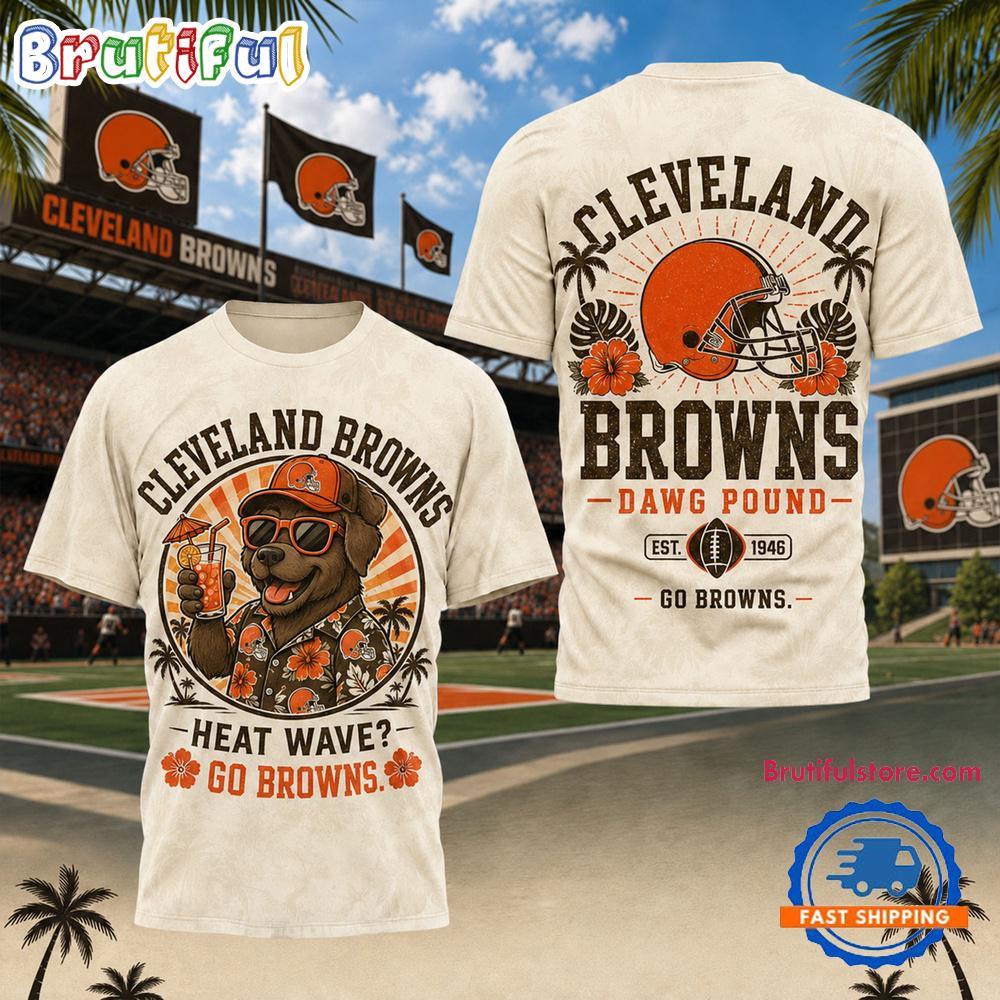 Cleveland Browns NFL Beach Vibes Summer Limited Edition 3D Shirt