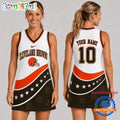 Cleveland Browns NFL Bold Team Pride Women Basketball Jersey Dress