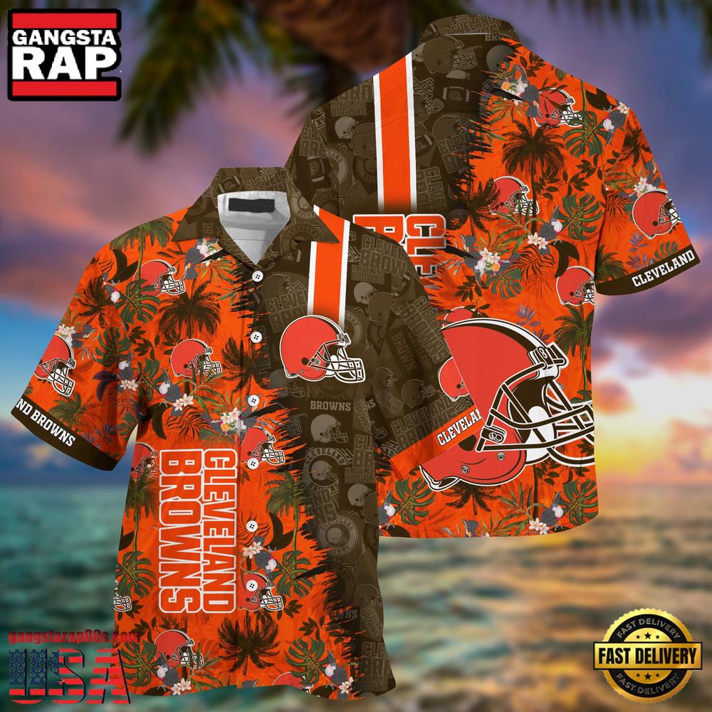 NFL Cleveland Browns Football Aloha Hawaiian Shirt