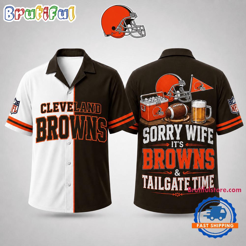 Cleveland Browns NFL Funny Football Fan Hawaiian Shirt
