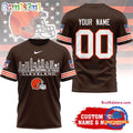 Cleveland Browns NFL Game Day Skyline Names Limited Edition 3D Shirt