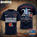 Cleveland Browns NFL Honoring 25 Years Remembering September 11 T Shirt