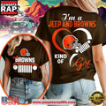 Cleveland Browns NFL Jeep Girl Women’s 3D T Shirt