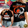 Cleveland Browns NFL Jeep Girl Women’s Black Shirt