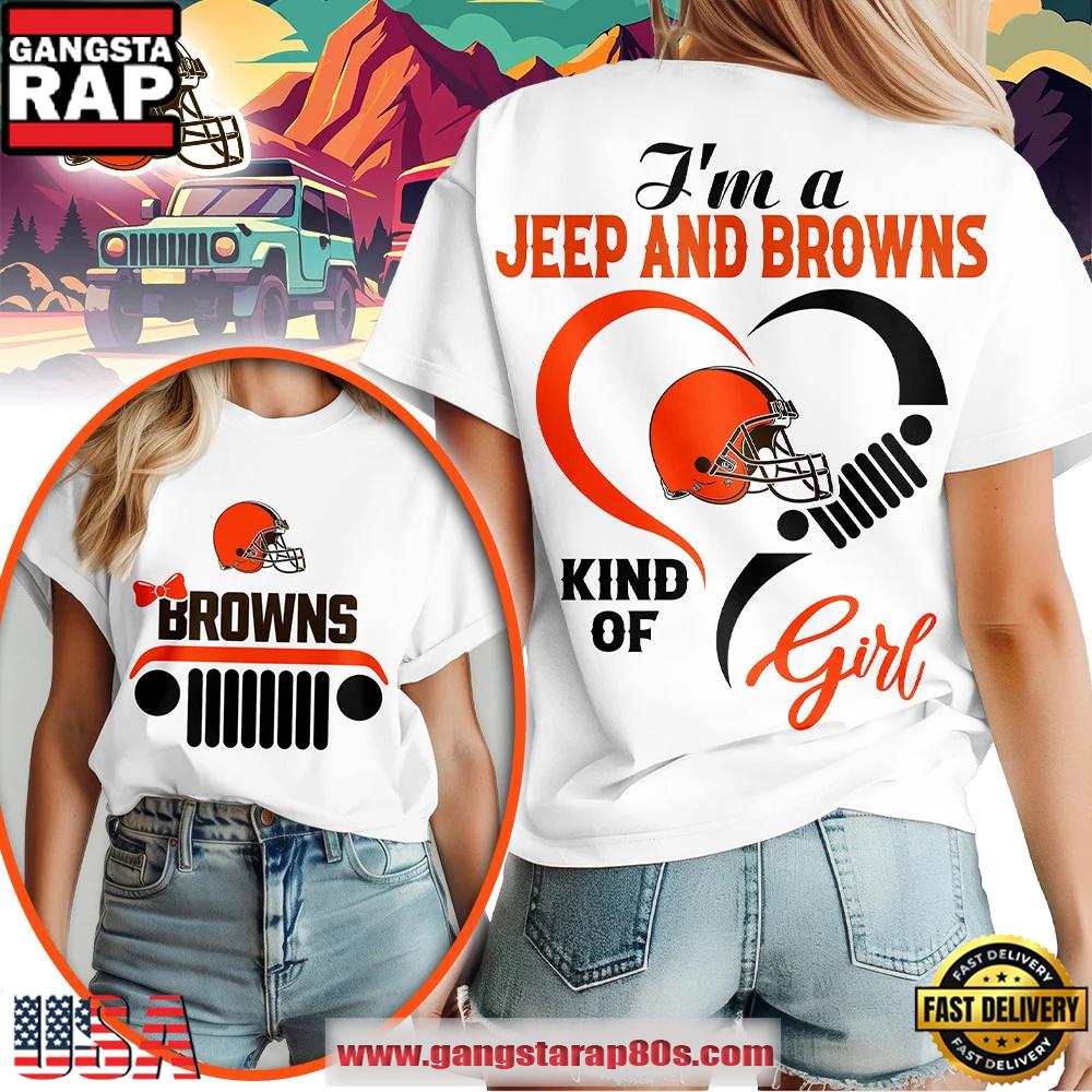 Cleveland Browns NFL Jeep Girl Women’s Shirt
