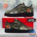 Cleveland Browns NFL US Army Custom Air Force 1 Shoes Sneaker