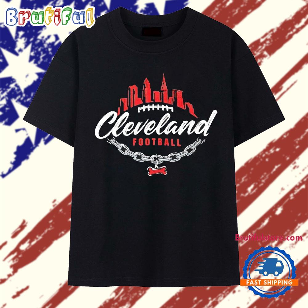 Cleveland Browns Script Skyline Chain T Shirt