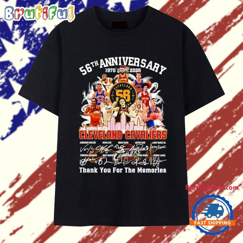 Cleveland Cavaliers 56th anniversary thank you for the memories T Shirt