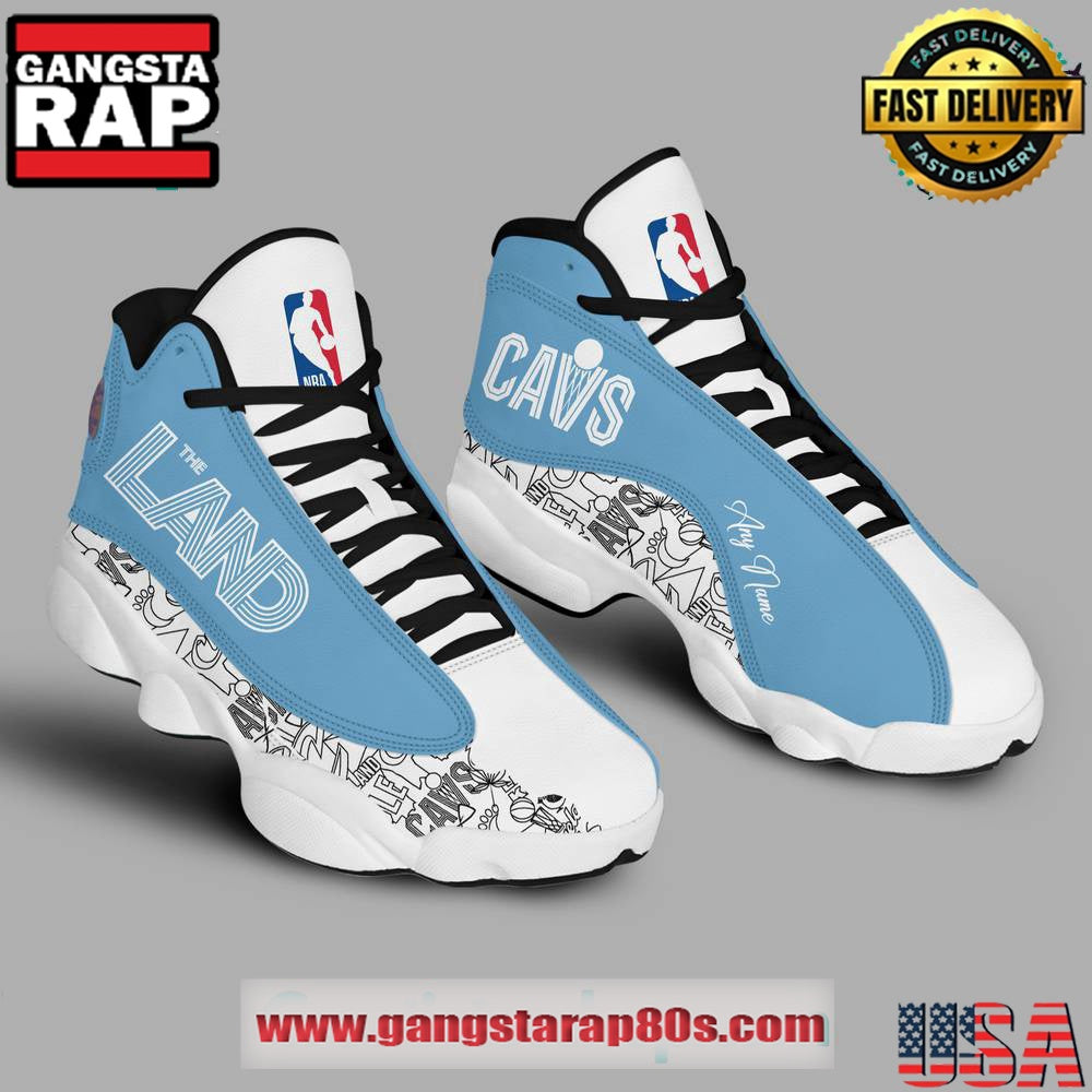 Cleveland Cavaliers Gallery Blue Blake Special Edition Air Jordan 13 Sneakers Shoes