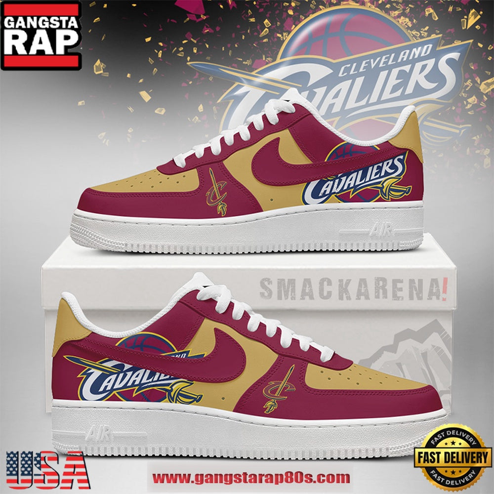 Cleveland Cavaliers NBA New 2026 Version Air Force 1 Sneakers Shoes