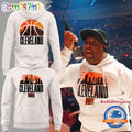 Cleveland Cavaliers WNBA Cream Skyline Hoodie Shirt