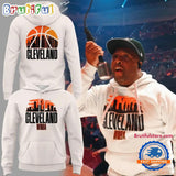 Cleveland Cavaliers WNBA Cream Skyline Hoodie Shirt